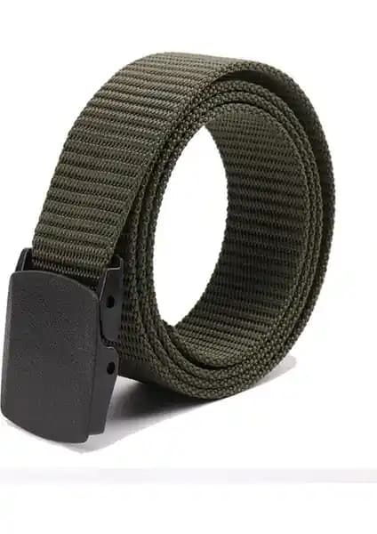 Kemer Dünyası Plastik Tokalı Taktikal Bez Kemer Günlük ve Aktif Yaşam İçin Uygun