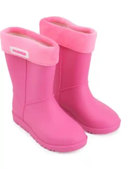 Kız Çocuklar İçin Su Geçirmez PVC Yağmur Çizmesi ve Fuşya Renkli Alternatifler
