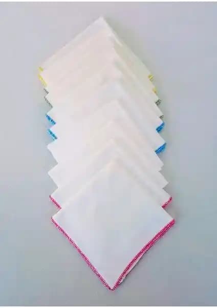 Kuzum Bebe Pamuk 10'lu Bebek Ağız Mendili: Güvenli ve Yumuşak Doğal Bebek Temizliği