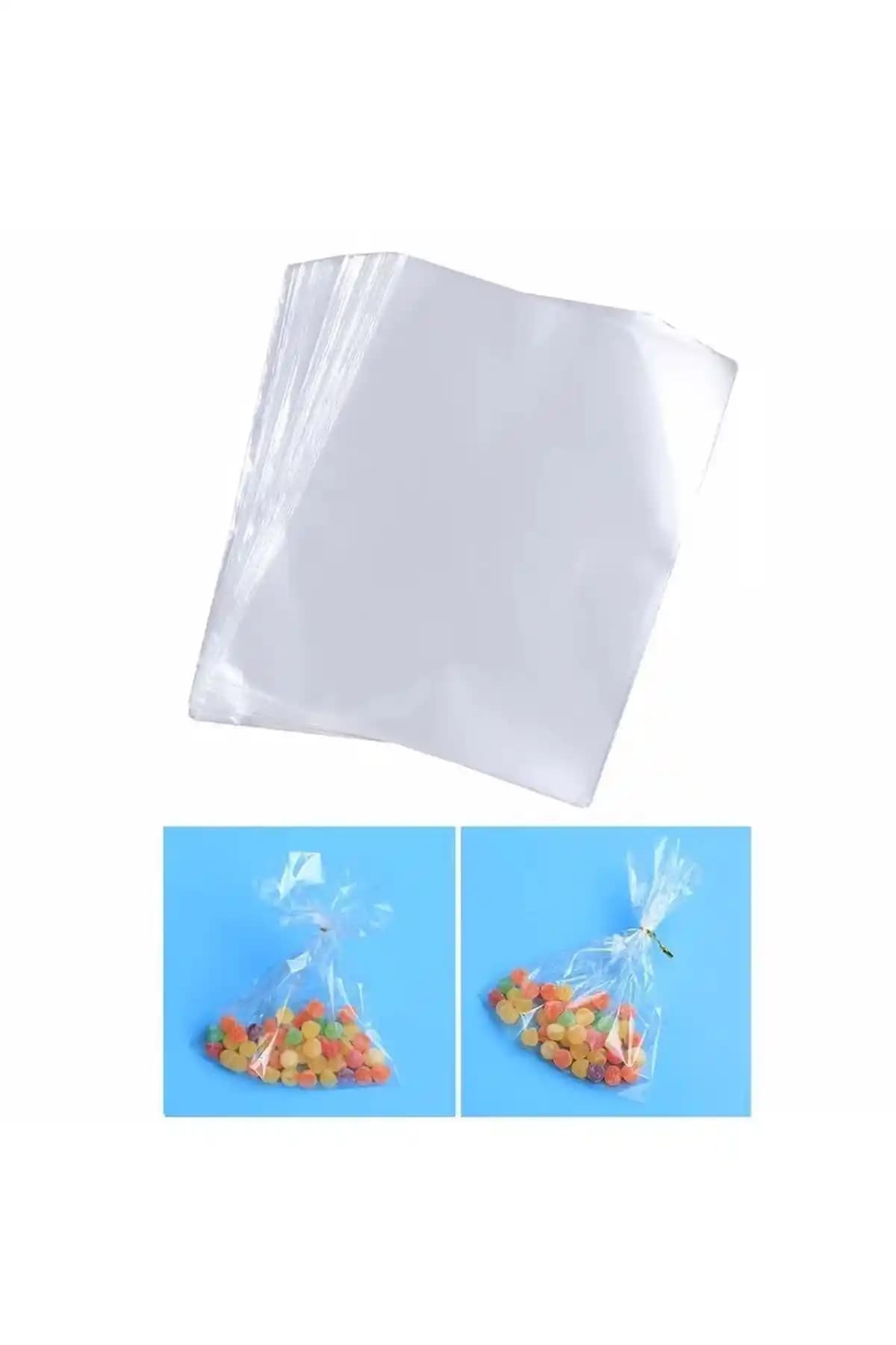 LilaHediyelikEşya 250 Adet 13x20 Cm Şeffaf Jelatin Poşetleri Paketleme Çözümü