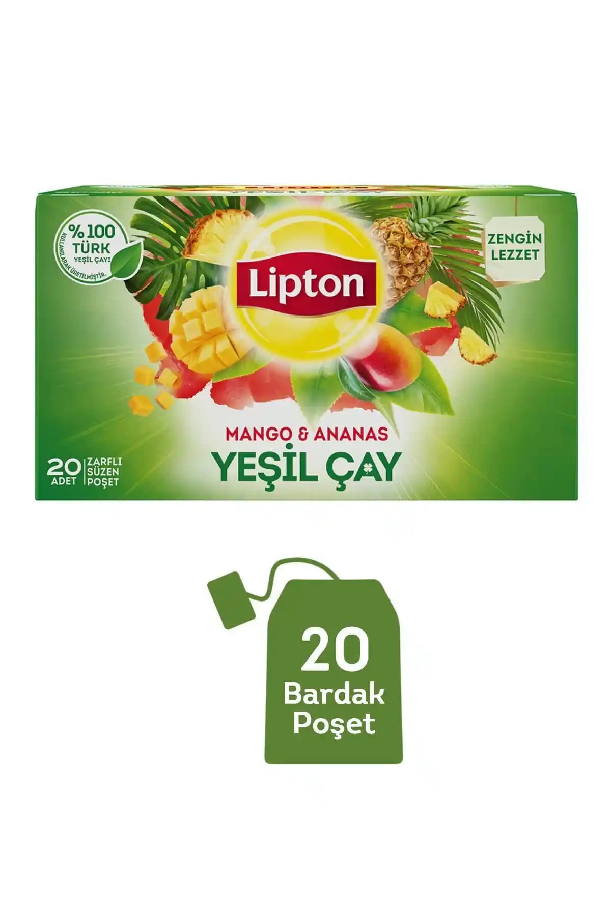 Lipton Yeşil Çay Mango & Ananas: Doğal ve Ferahlatıcı Aromasıyla Sağlıklı İçim Alternatifi