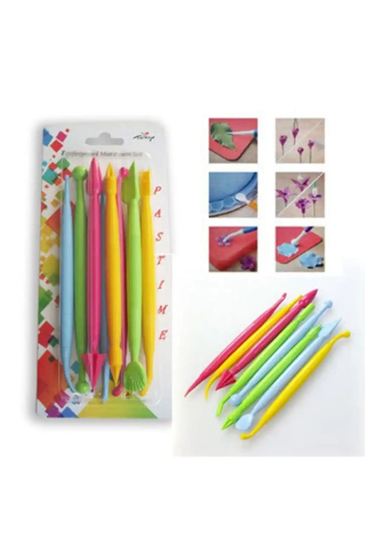 LİZYA Gıda Pasta Şeker Hamuru Şekillendirici Marzipan Seti Profesyonel ve Yaratıcı Kullanım İçin