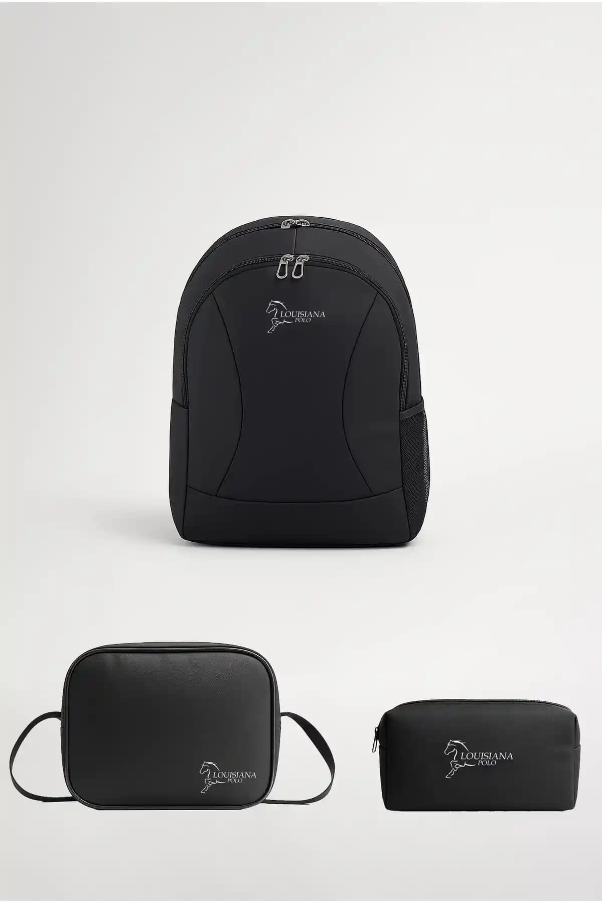 Louisiana Polo 3’lü Okul Seti: Şık ve Dayanıklı Çanta, Termal Beslenme ve Kalemlik