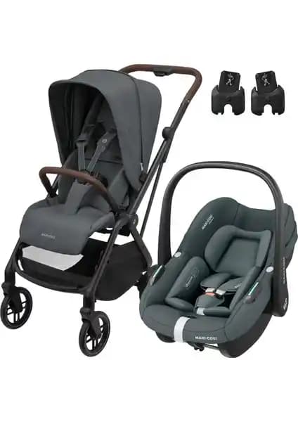 Maxi-Cosi Leona2-Pebble S Tek Elle Katlanabilen Ultra Kompakt Bebek Arabası ve Koltuğu
