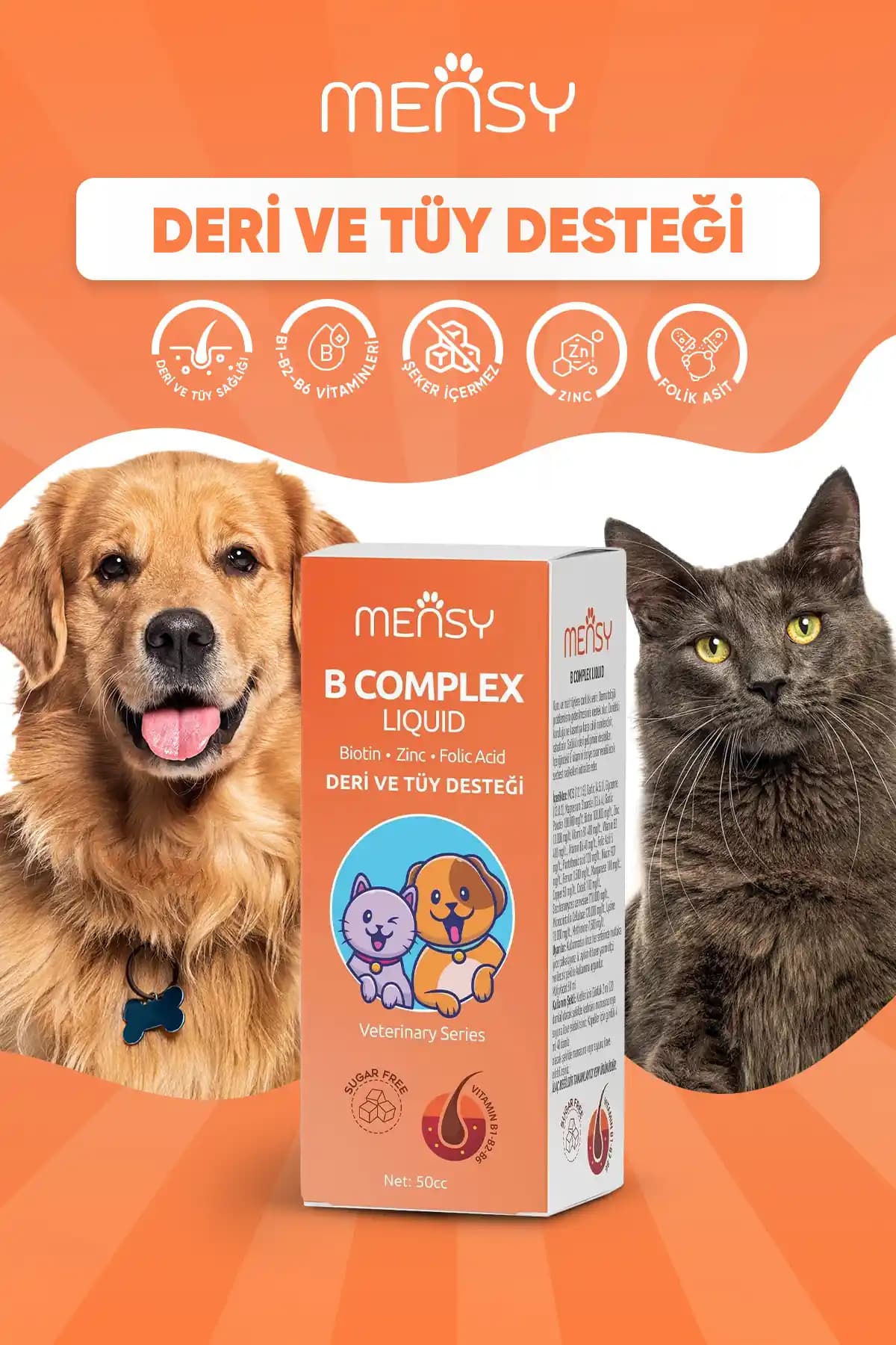 Mensy Deri ve Tüy Desteği ile Evcil Hayvanlarınızın Sağlıklı ve Parlak Tüylerine Kavuşun