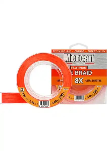 Mercan Pe Örgü Platinum X8 Turuncu İp 150M Balıkçılık Misina Özellikleri ve Kullanım Alanları