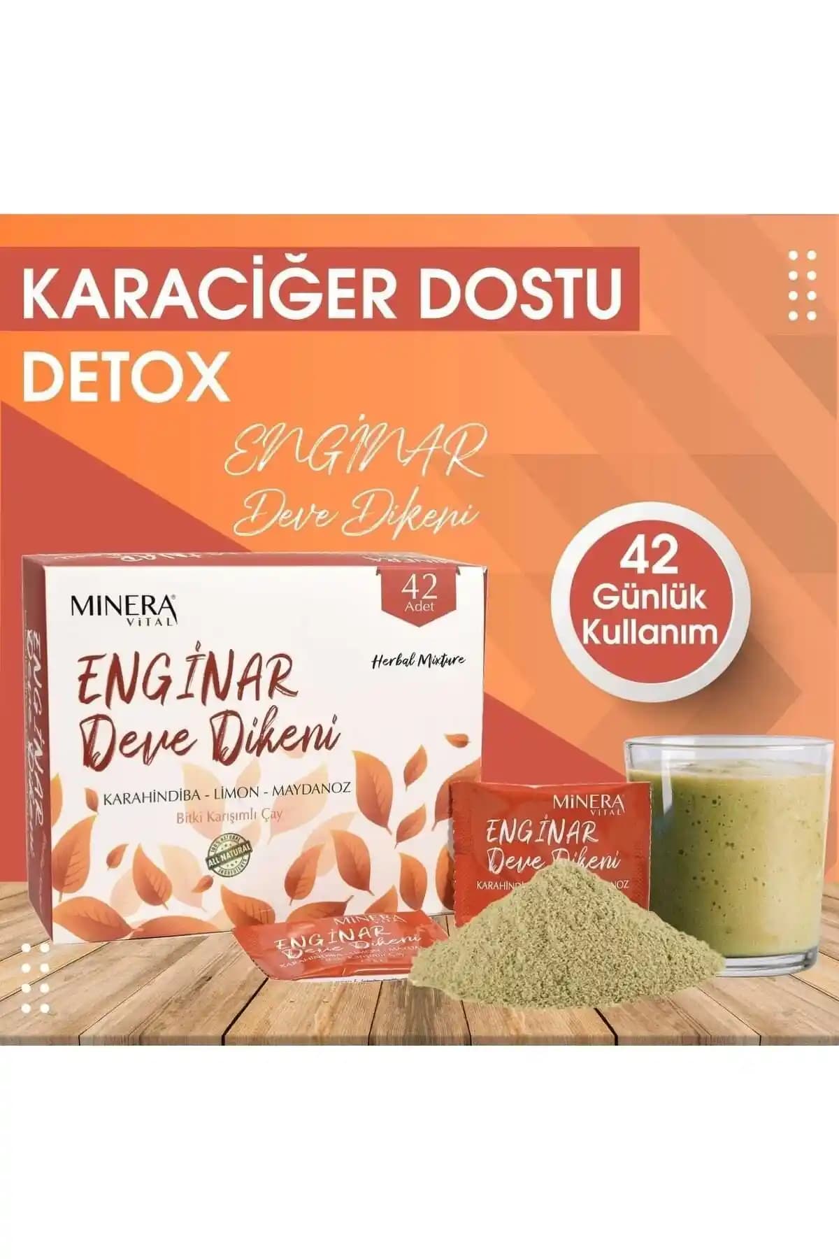 MİNERA VİTAL Enginar Devedikeni ve Karahindiba Çayı Sağlıklı Yaşam İçin Doğal Destek