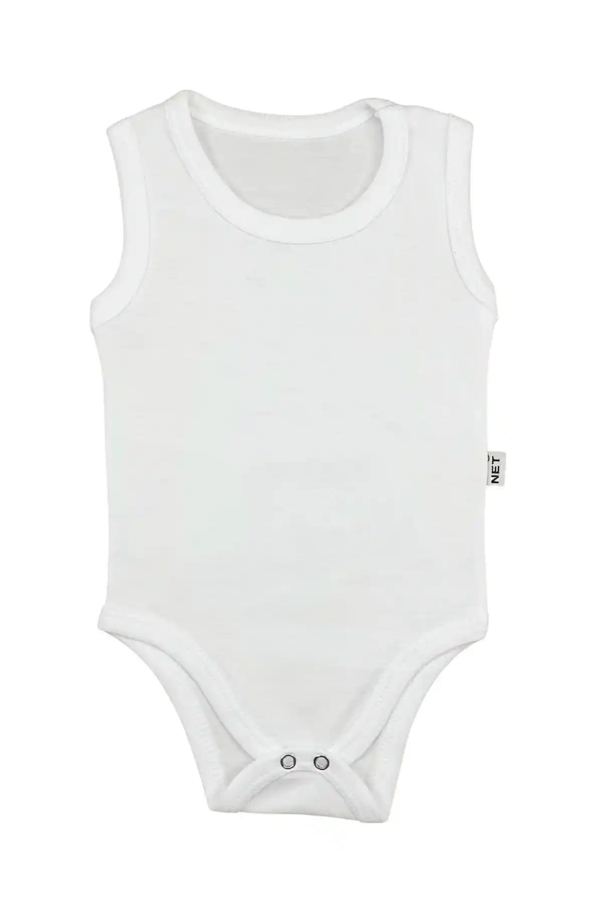 Netmodatasarım Body Zıbın 5'li Büyük Beden Beyaz Çocuk İç Giyim Seti