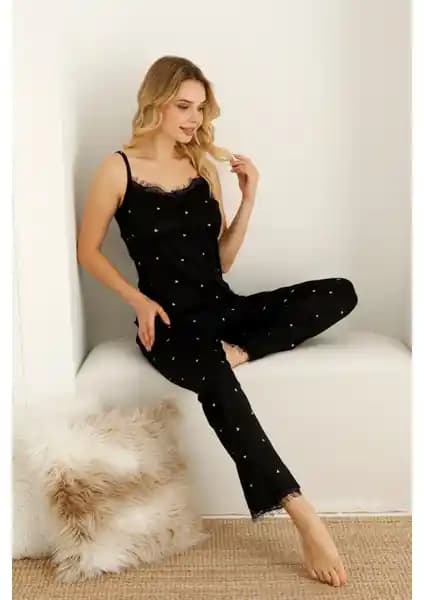 Nisanca Dantel Detaylı Pegasus Kadın Pijama Takımı Geniş Beden ve Yüksek Kalite Özellikleriyle