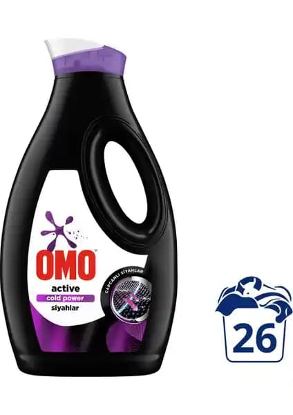 Omo Siyahlar İçin Sıvı Active Cold Power Deterjanı Renk Koruma ve Güçlü Temizlik Özellikleri