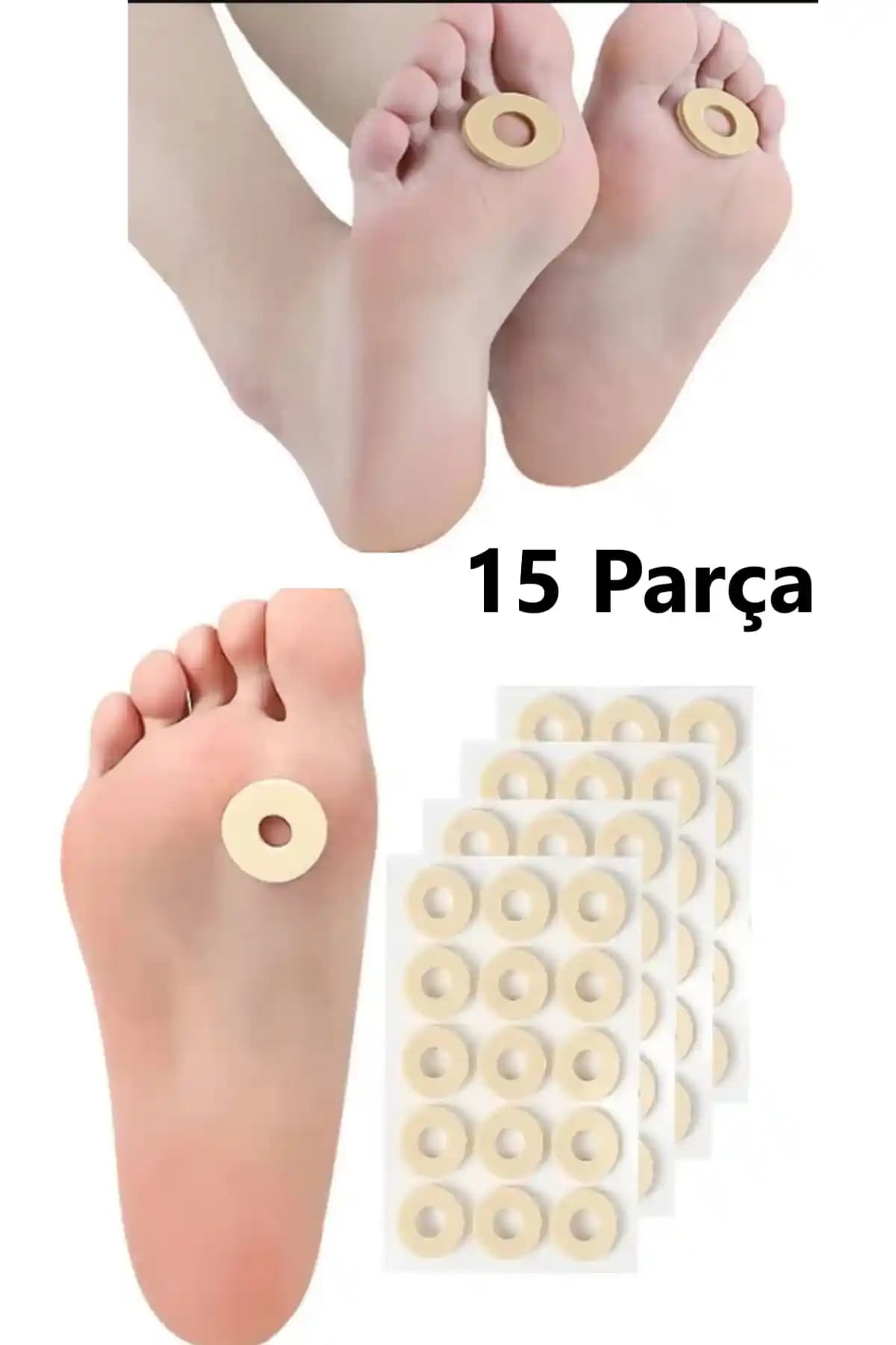 Optana 15 Parça Kendinden Yapışkanlı Nasır Bandı Ayak Rahatlığı ve Sağlığı İçin Pratik Çözüm