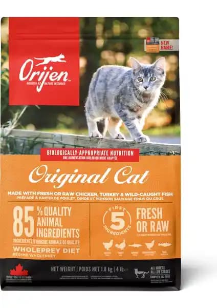 Orijen Yavru ve Yetişkin Kedi Maması: Doğal ve Biyolojik Uygun Beslenme Seçeneği