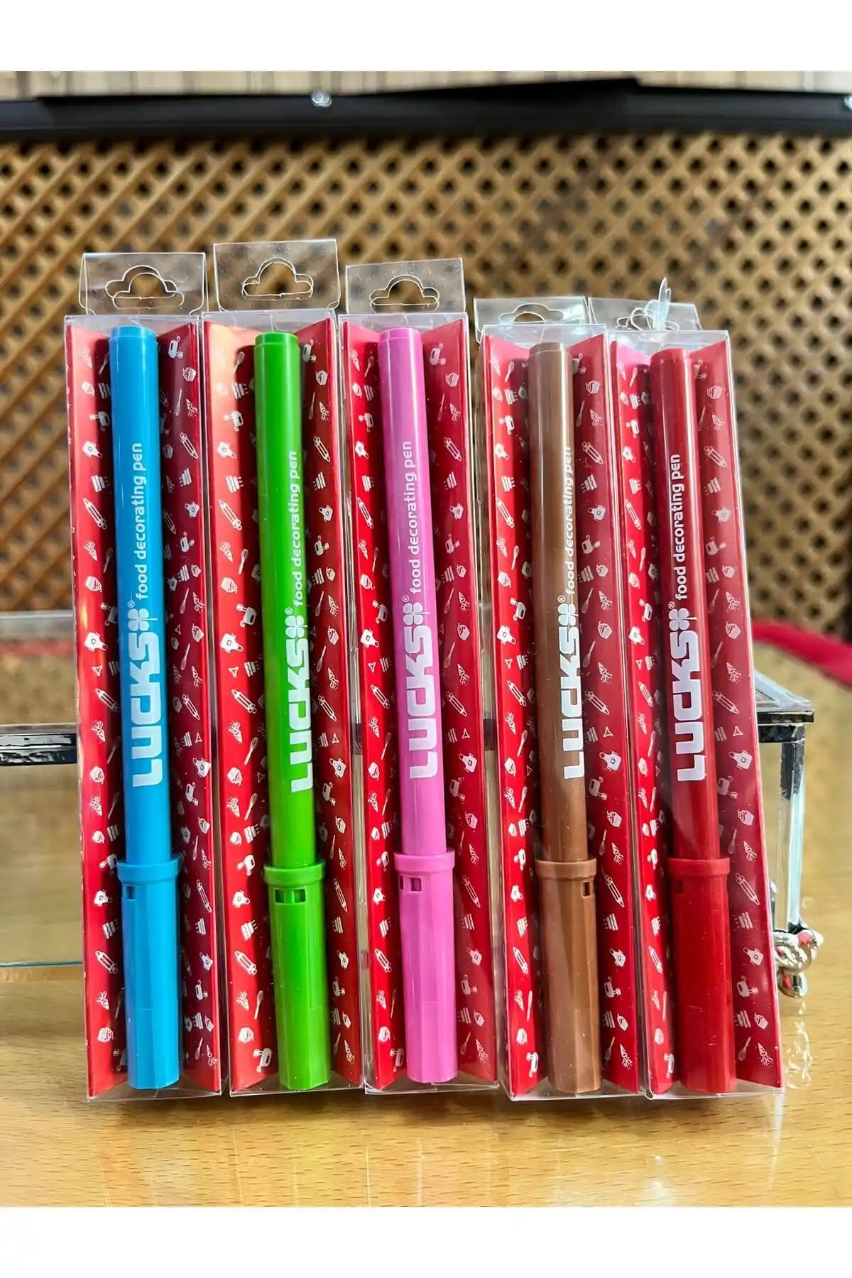 Pastacini Lucks Gıda Boyası Kalem Seti 5 Renkli Yenilebilir Gıda Boyası Kalemleri