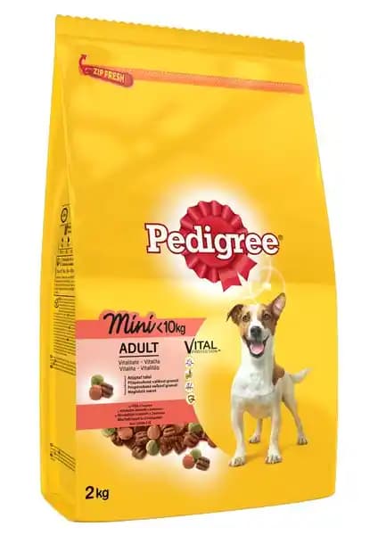 Pedigree Küçük Cins Biftekli ve Sebzeli Kuru Köpek Maması 2 Kg Sağlıklı Beslenme