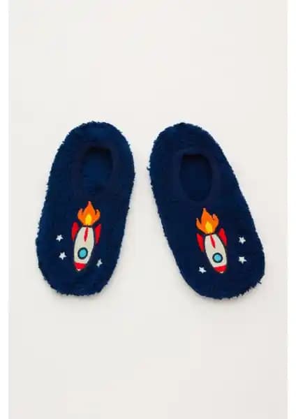 Penti Mavi Erkek Çocuk Rocket Patik Çorap: Sıcak ve Eğlenceli Tasarım Özellikleri