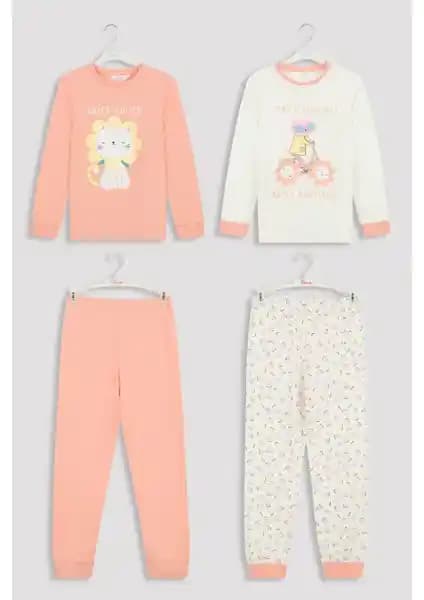Penti Mix Daisycat 4'lü Çocuk Pijama Takımı Konfor ve Şıklık Sunan Tasarım