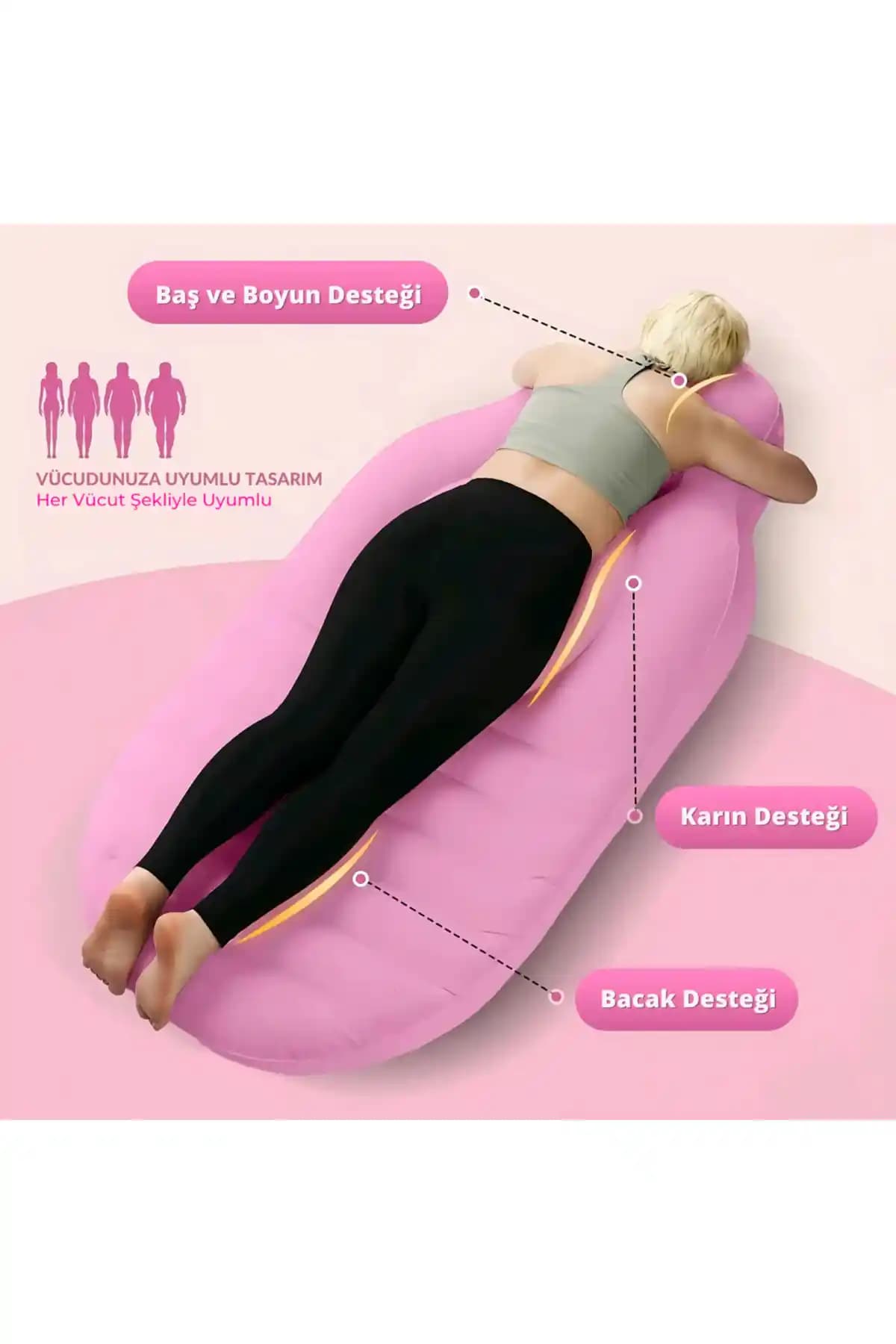 Relaxus Şişirilebilir Hamile Yatağı ve Yastığı: Konfor ve Taşınabilirlik Sunan Yenilikçi Ürün