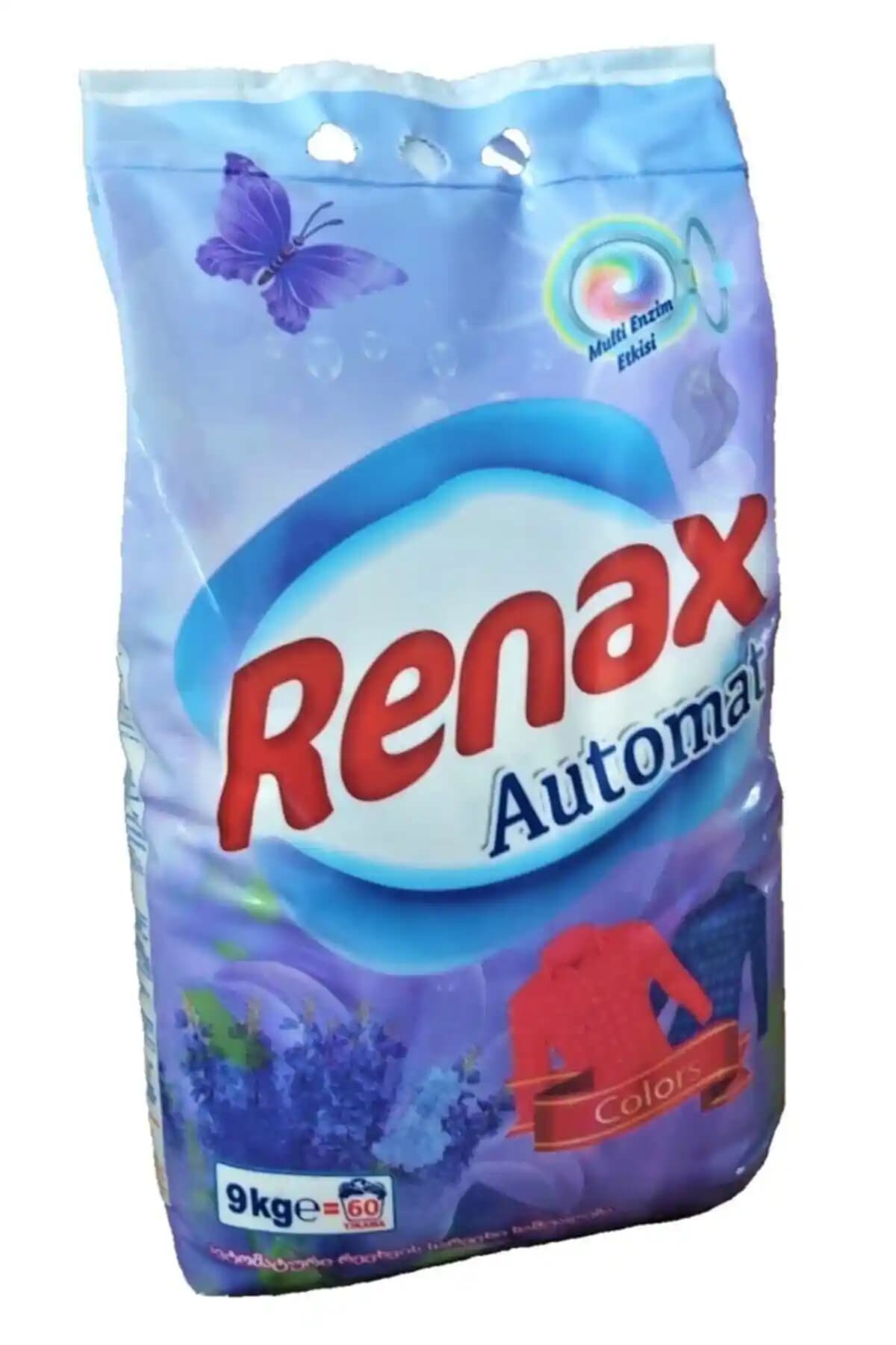 RENAX 9kg Renkli Çamaşır Deterjanı Organik Formülüyle Uzun Süreli Temizlik Sağlar