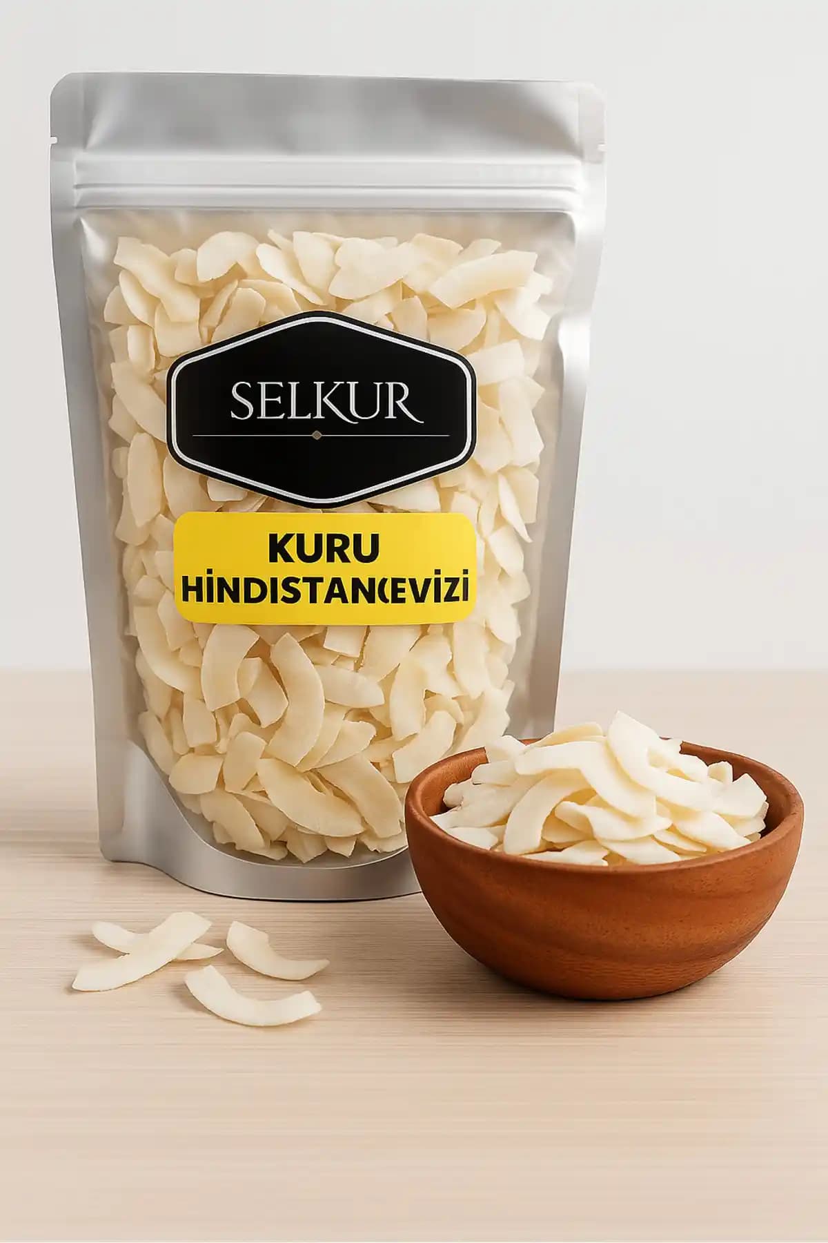 Selkur Hindistan Cevizi Kurusu 1kg Organik ve Doğal Sağlıklı Lezzet