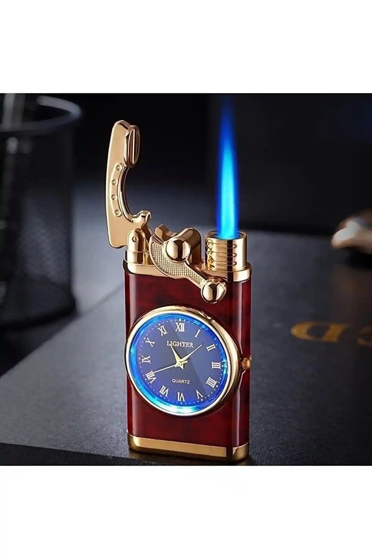 Sevgiliye Özel Turbo Saatli Pürmüz Çakmak: Şık ve Fonksiyonel Romantik Hediye