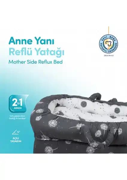 Sevi Bebe Anne Yanı Bebek Reflü Yatağı Güvenli ve Konforlu Bebek Uyku Çözümü
