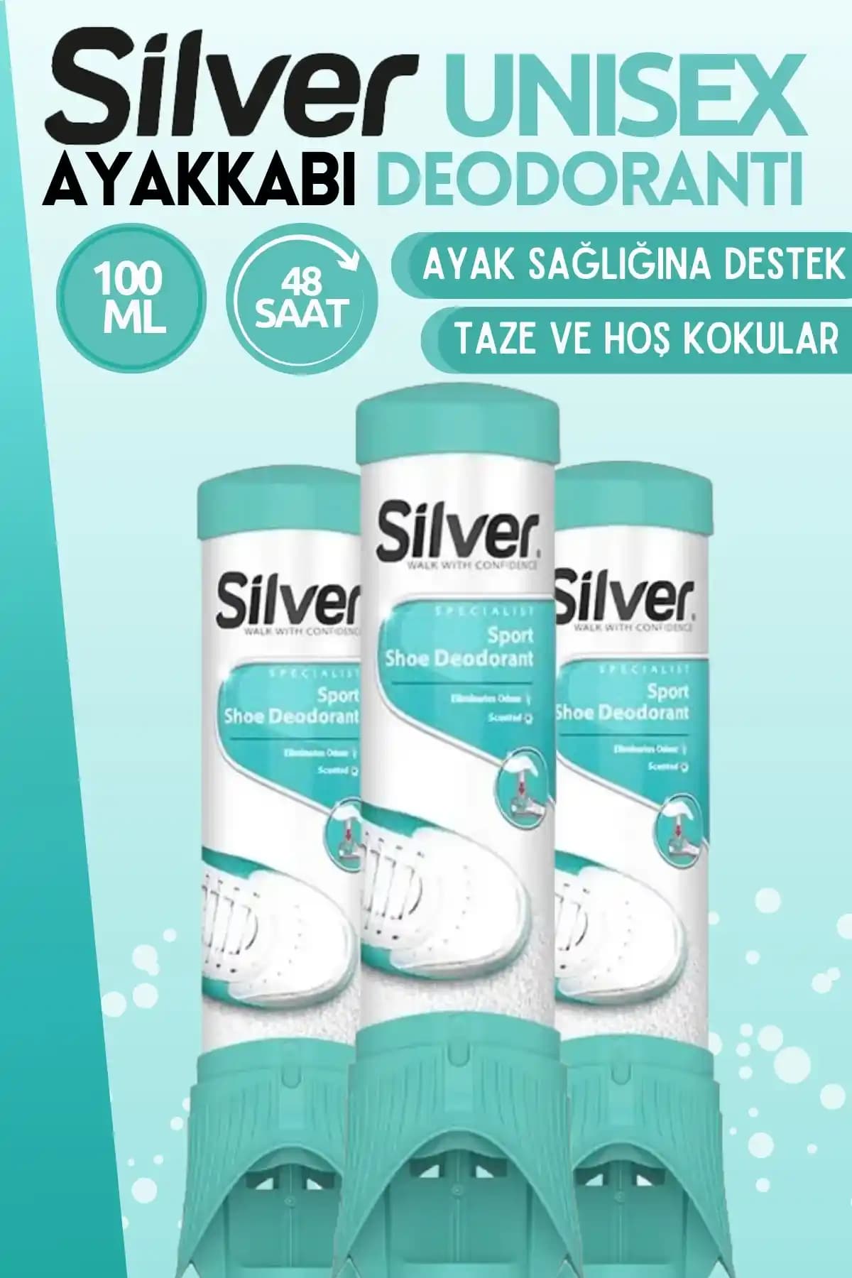 Silver Ayakkabı Deodorantı: Koku Giderici ve Önleyici Sprey ile Temiz ve Ferah Ayakkabılar