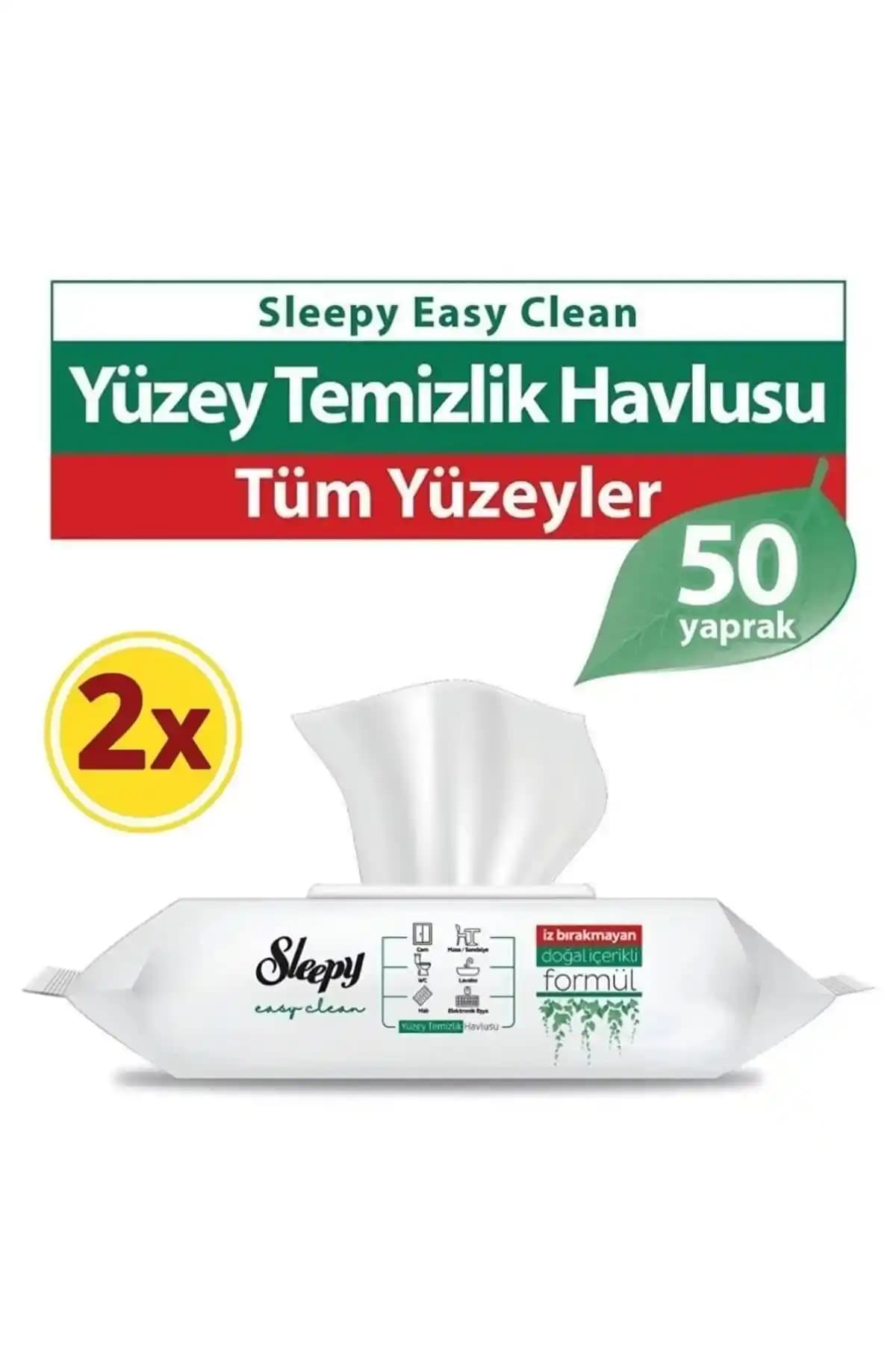 Sleepy Easy Clean Yüzey Temizlik Havlusu Doğal İçeriklerle Hijyenik ve Pratik Kullanım