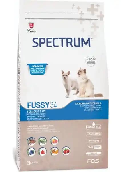 Spectrum Fussy 34 Somonlu Yetişkin Kedi Maması: Sağlıklı ve Dengeli Beslenme İçin Uygun Seçenek