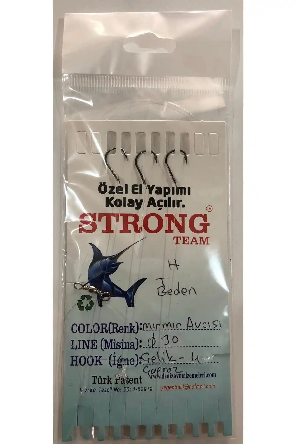 Strong Team Mırmır Avcısı T Beden Özel Çapraz Iğne Balıkçılıkta Yüksek Performans ve Dayanıklılık