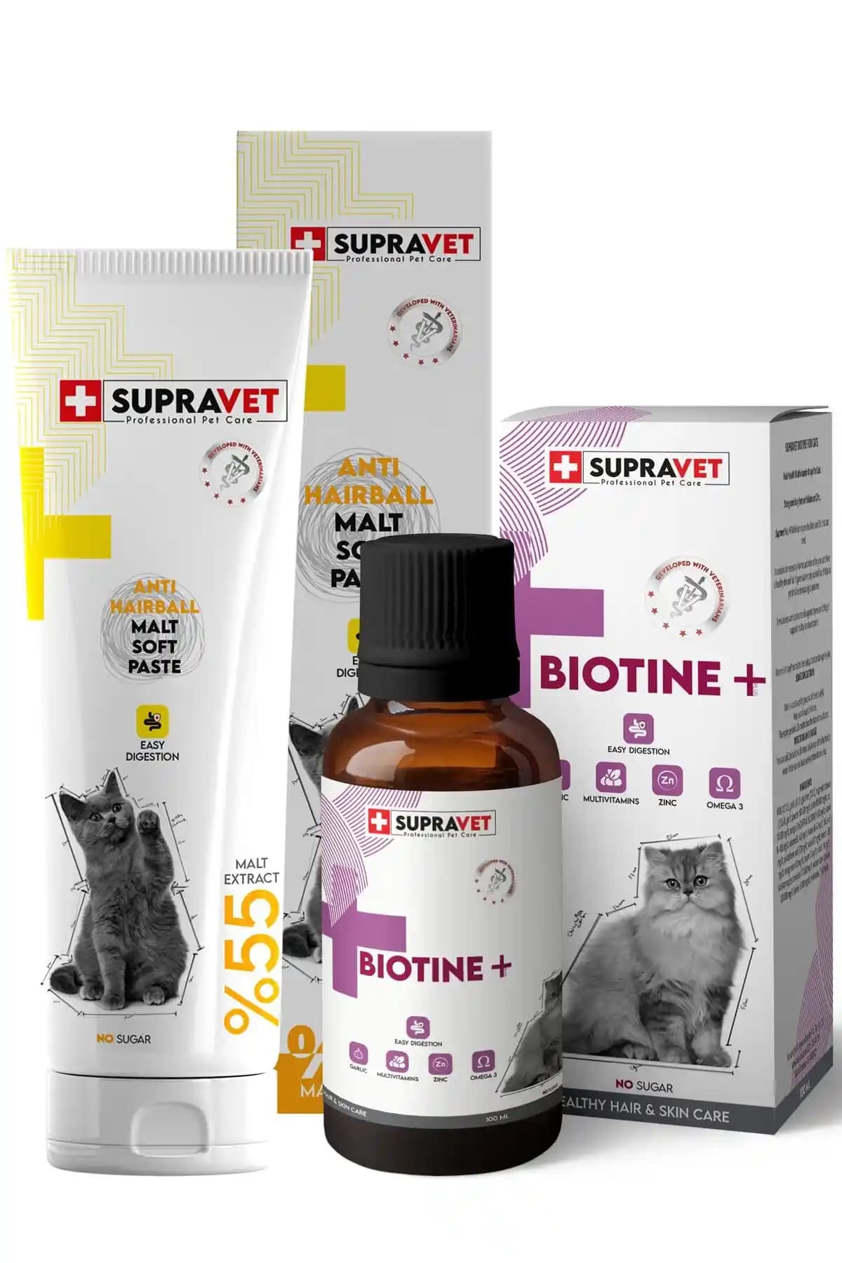 Supravet Kedi Tüy Döküm Önleyici Malt Macunu ile Sağlıklı ve Parlak Tüyler