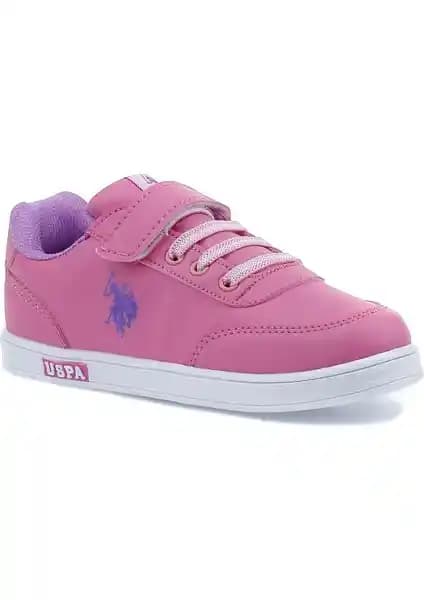 U.S. Polo Assn. Cameron Wt 1pr Pembe Kız Çocuk Sneaker: Şıklık ve Konforun Birleşimi