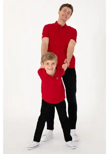 U.S. Polo Assn. Erkek Çocuk Kırmızı Tişört ve Hüma Kids Polo Yaka Uzun Kollu T-Shirt Karşılaştırması