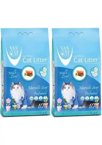 VanCat Marsilya Sabunlu İnce Taneli Kedi Kumu: Doğal ve Kullanışlı Temizlik Ürünü