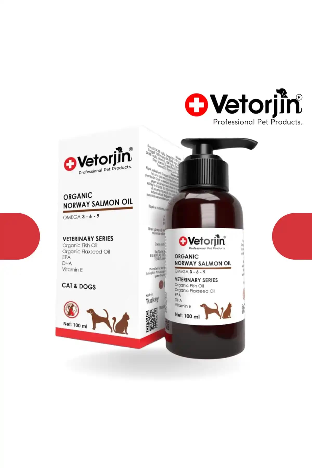 Vetorjin Norveç Somon Balık Yağı Evcil Hayvanlar İçin Sağlık Destekleyici Ürün