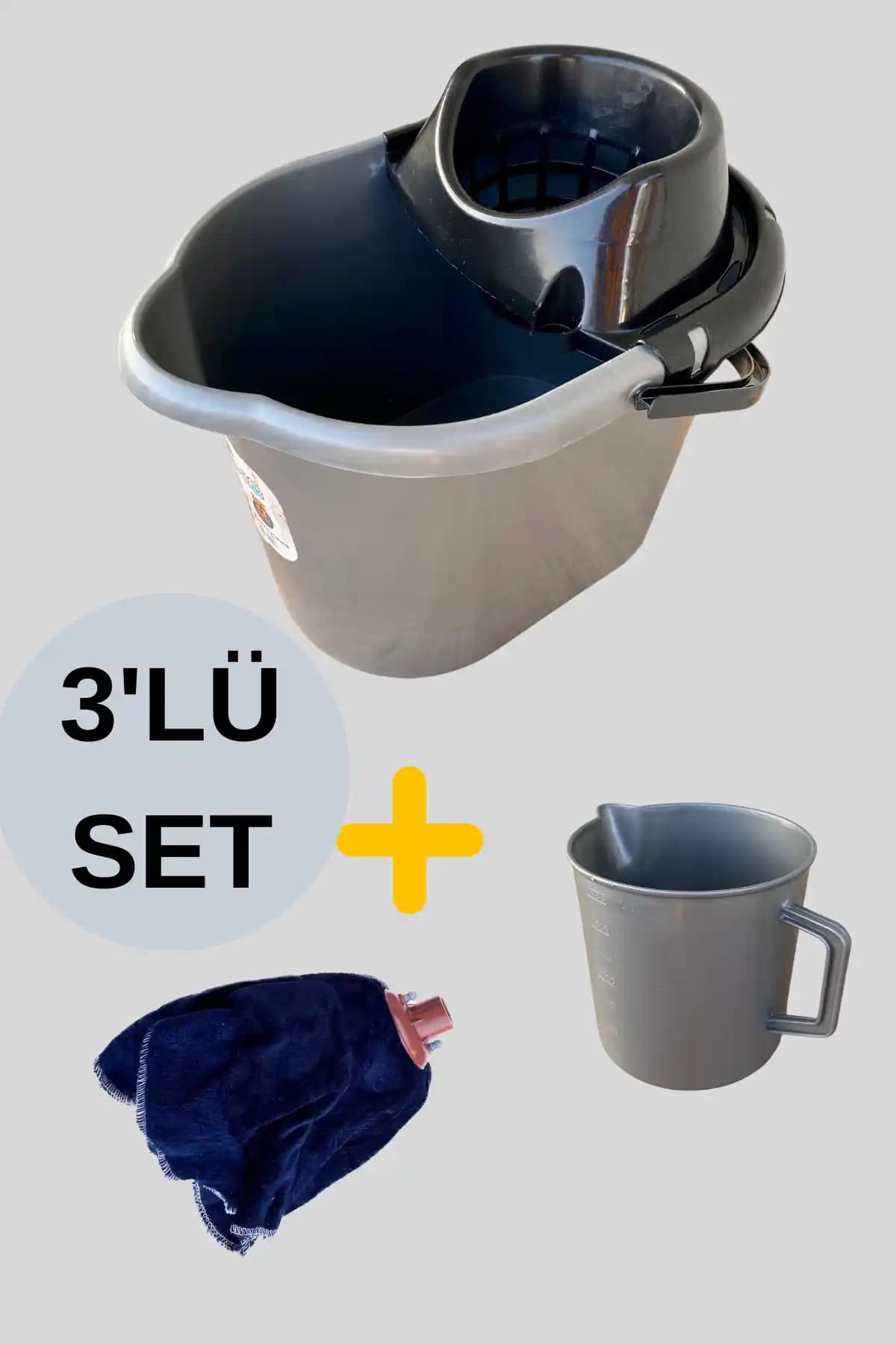 Vileda 3'lü Temizlik Kovası Seti Dayanıklı ve Pratik Temizlik Çözümleri