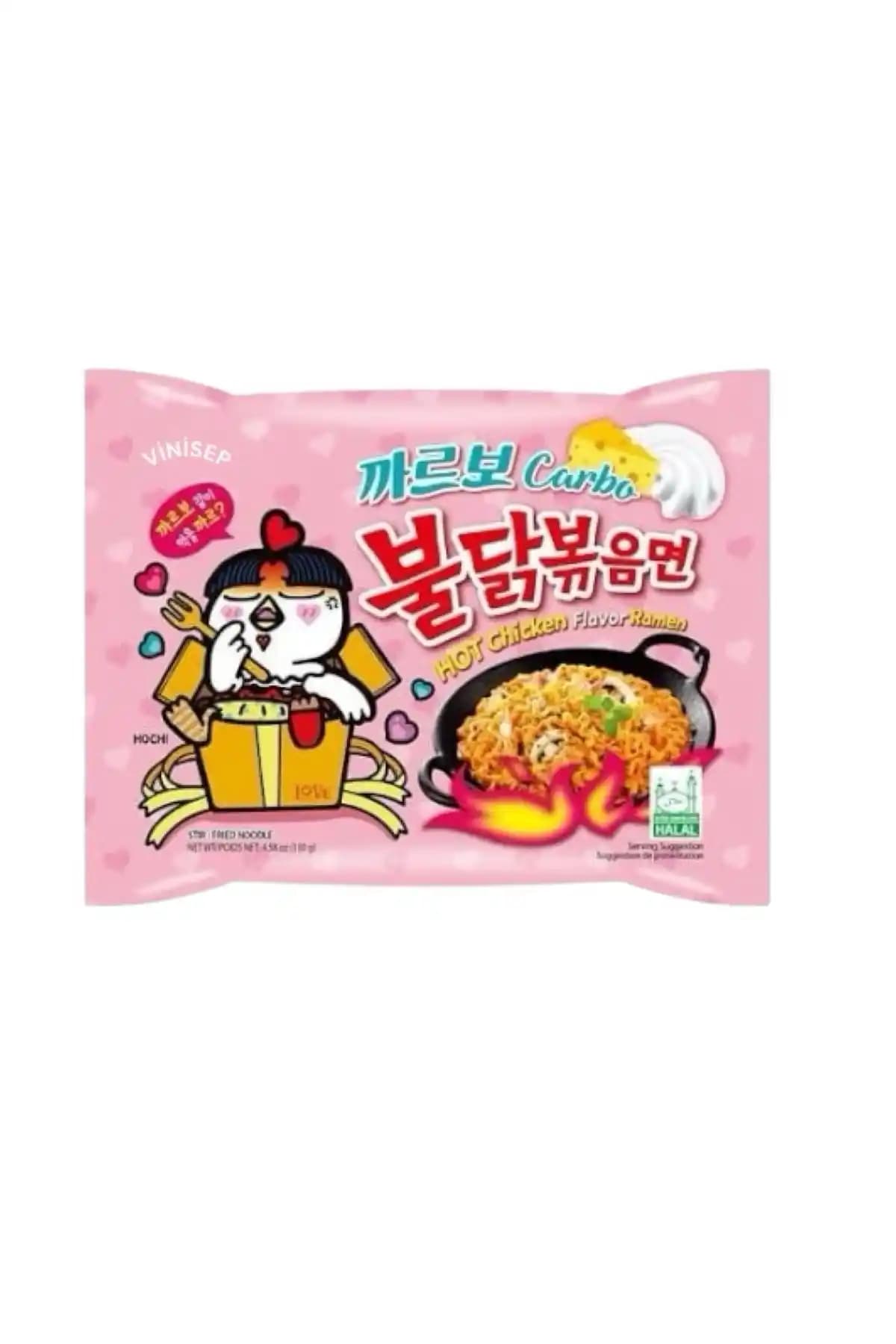 Vinisep Carbonara Buldak Ramen: Kore Mutfağından Pratik ve Lezzetli Alternatif