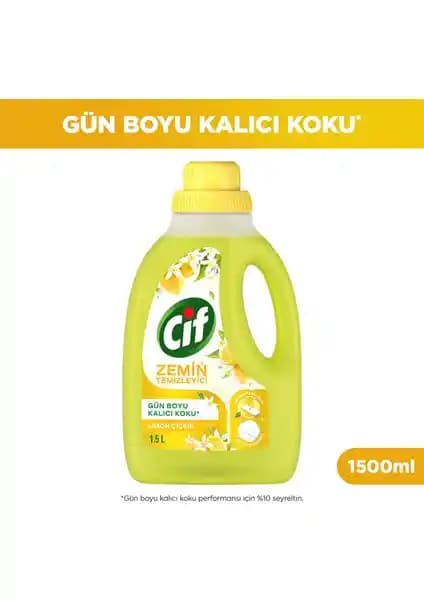 CIF Zemin Temizleyici Limon Çiçeğiyle Çok Yüzeyli Temizlikte Güvenli Sonuçlar ve Ferah Koku