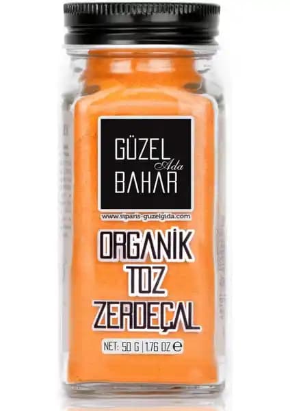Güzel Ada Organik Toz Zerdeçal 50 g – Hindistan kökenli %4 kurkumin, glütensiz