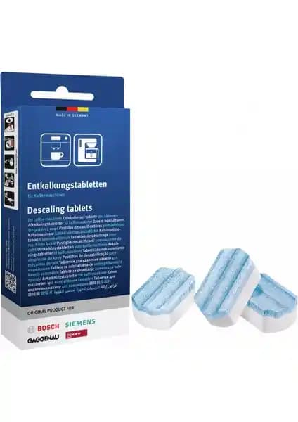 Siemens Kahve ve Espresso Makineleri için Kireç Çözücü Tabletler – 3×36 g Almanya Menşeli