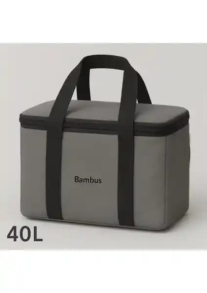 Bambus Home 40 Litrelik Termal Çanta Çok Amaçlı ve Güvenilir Soğutucu Çanta