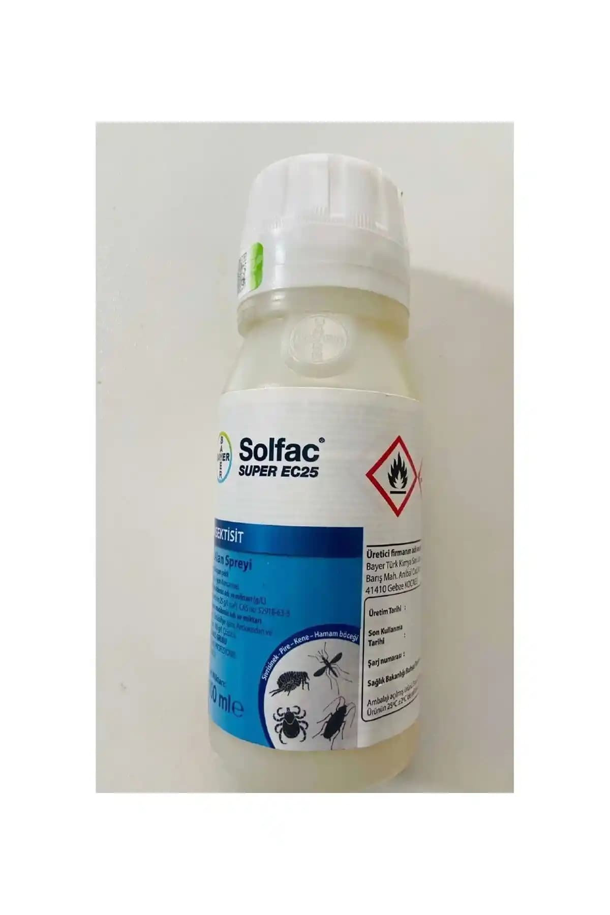 Bayer Solfac Ec25 Böcek İlacı İç ve Dış Mekanlarda Etkili ve Güvenli Kullanım