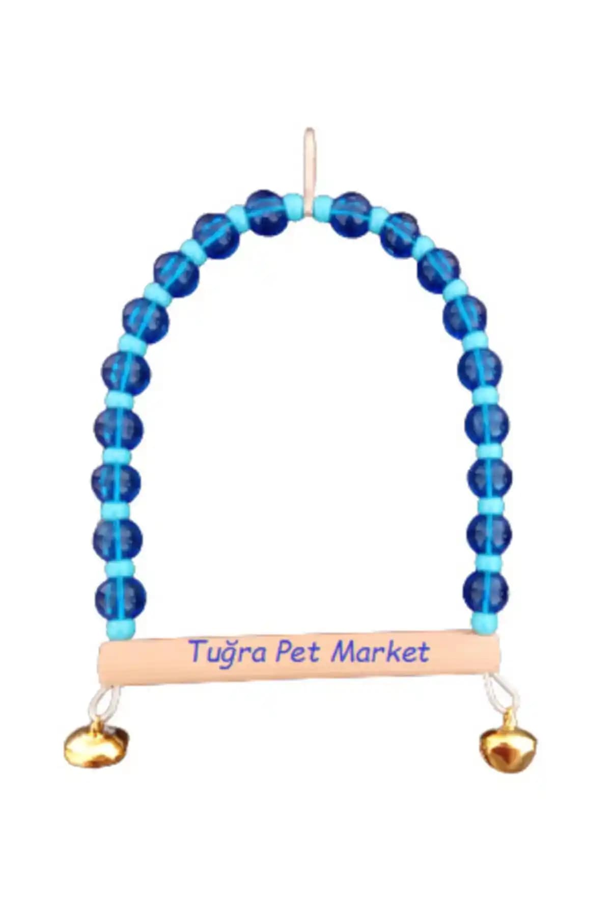 El Yapımı Mavi Kuş Salıncağı ve Muhabbet Kuşu Zilli Oyuncakları - Güvenli ve Estetik Tasarım