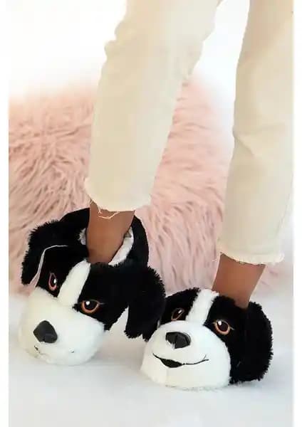 Ellaboni Unisex Çocuk Hayvan Figürlü Panduf Ev Botu Sıcak ve Sevimli Tasarım