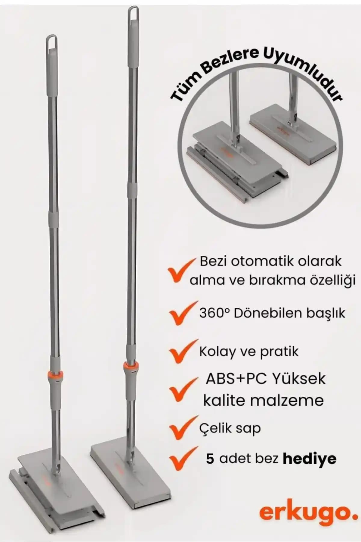 ERKUGO Otomatik Paspas ve Temizlik Seti Modern ve Kullanışlı Temizlik Çözümü