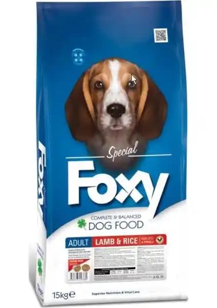 Foxy Yetişkin Köpek Maması Kuzulu ve Pirinçli Sağlıklı ve Dengeli Beslenme Seçeneği