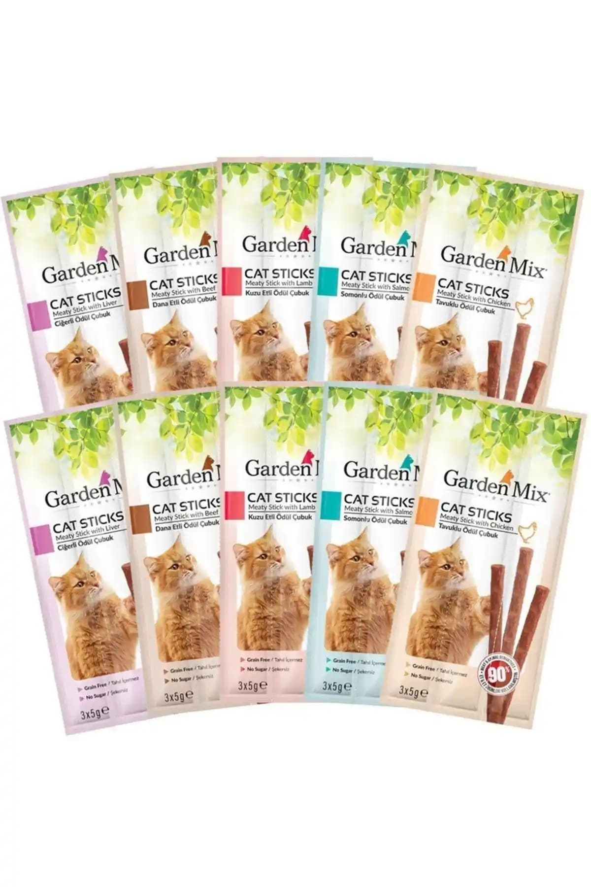 Gardenmix Kedi Stick Ödülleri Sağlıklı ve Lezzetli Seçeneklerle Kedinizin Mutluluğu