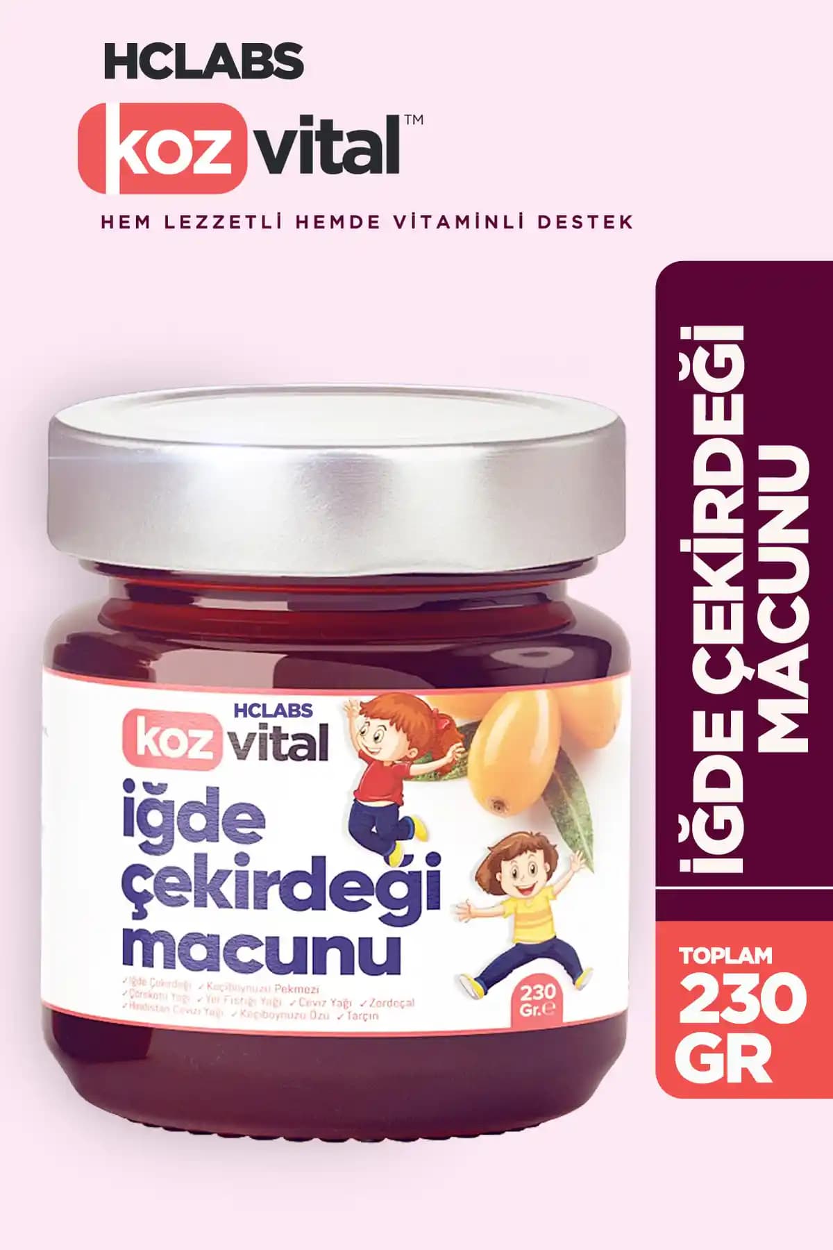 HCLABS Kozvital İğde Çekirdeği Macunu Sağlık ve Enerji Desteği