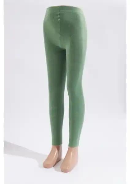 Katia & Bony Çocuk İçli Havlu Tayt Su Yeşili Sıcak ve Rahat Kış Giyim Seçeneği