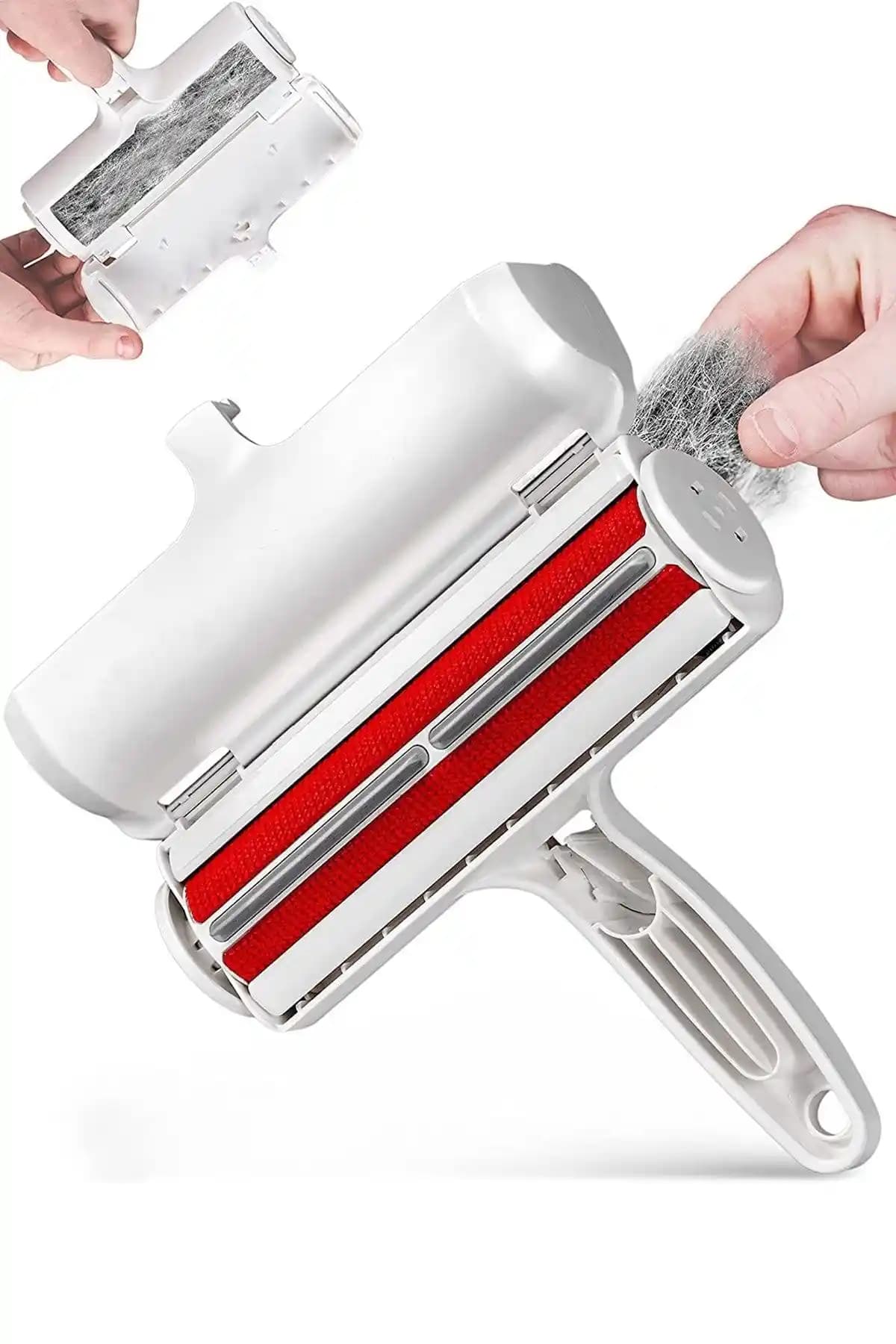 MAROKEN Hazneli Kıl Toz Tüy Toplayıcı Gırgır ile Evcil Hayvan Tüylerini Hızlı ve Kolay Temizleyin