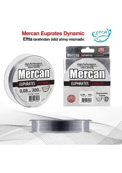 Mercan Euprates Dynamic Gümüş Gri Misina: Yüksek Performanslı Balıkçılık Misinası
